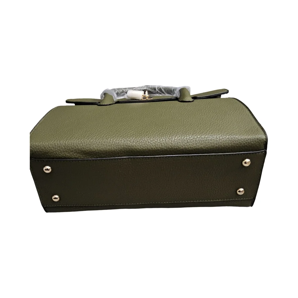 New La Terre Green Handbag with crossbody strap